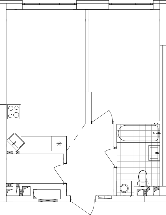 -кімнатна у ЖК Варшавський 2