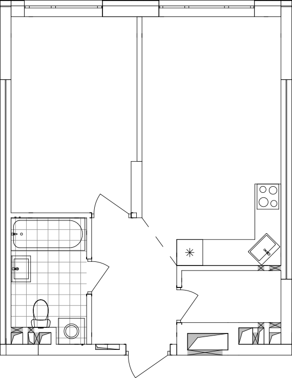 -кімнатна у ЖК Варшавський 2