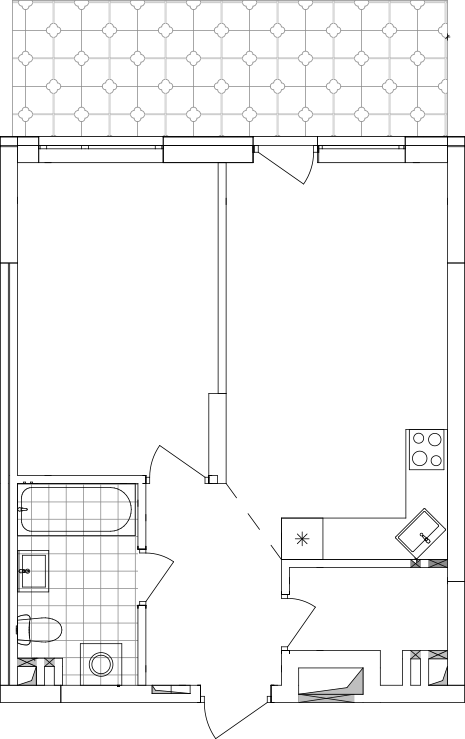 -кімнатна у ЖК Варшавський 2