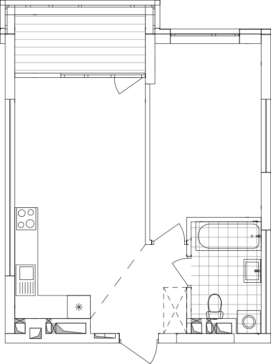 -кімнатна у ЖК Варшавський 2