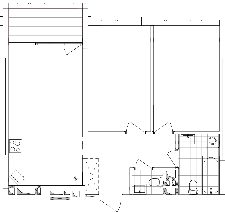 -кімнатна у ЖК Варшавський 2