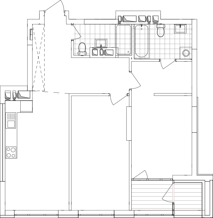 -кімнатна у ЖК Варшавський 2