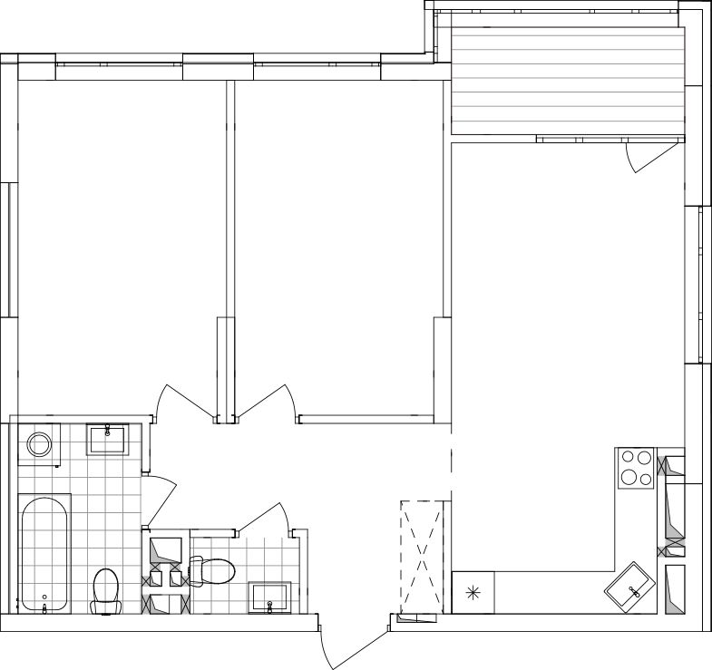 -кімнатна у ЖК Варшавський 2