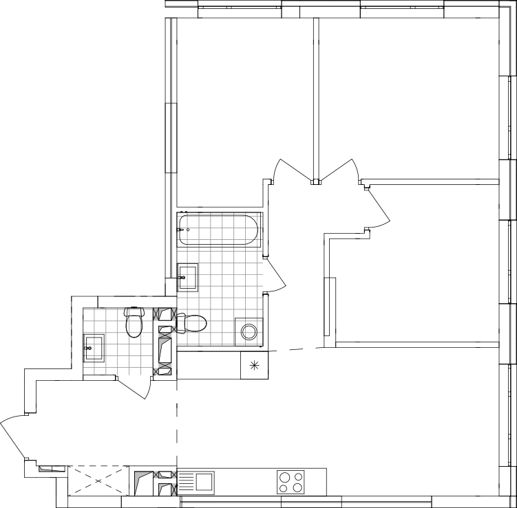 -кімнатна у ЖК Варшавський 2