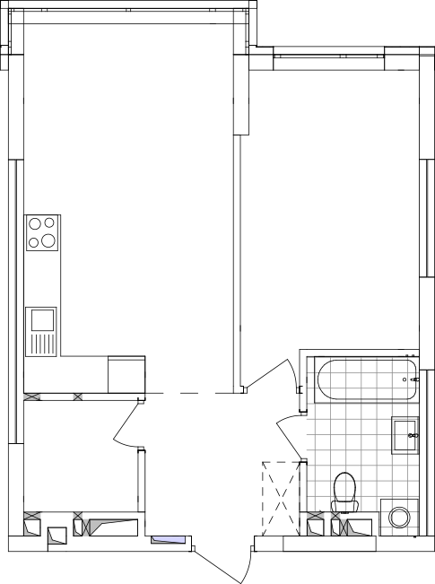 -кімнатна у ЖК Варшавський 2