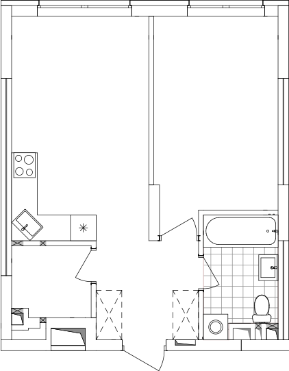 -кімнатна у ЖК Варшавський 2