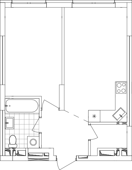 -кімнатна у ЖК Варшавський 2