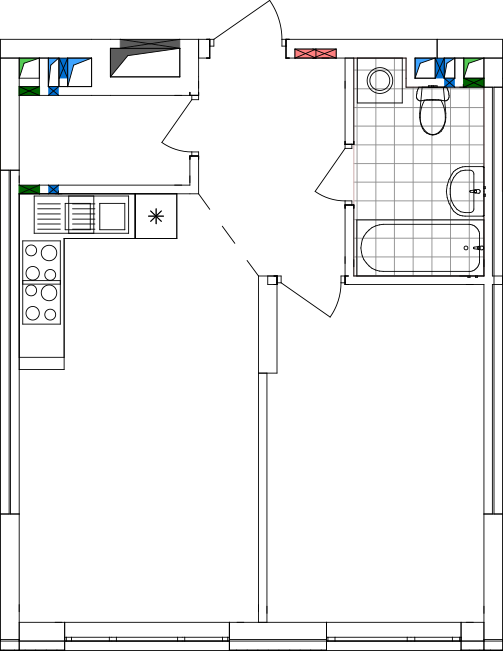 -кімнатна у ЖК Варшавський 2