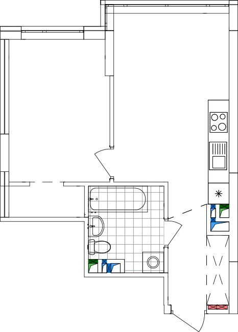 -кімнатна у ЖК Варшавський 2