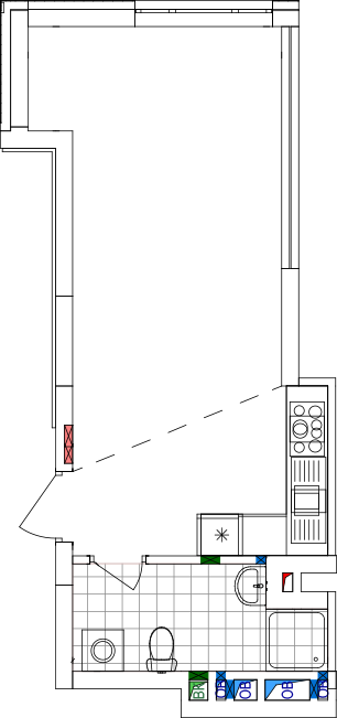 -кімнатна у ЖК Варшавський 2