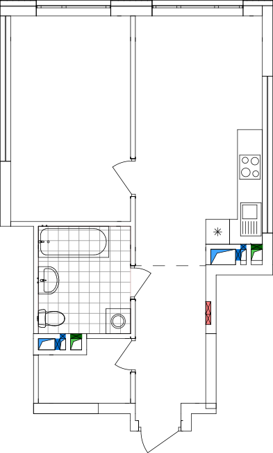 -кімнатна у ЖК Варшавський 2
