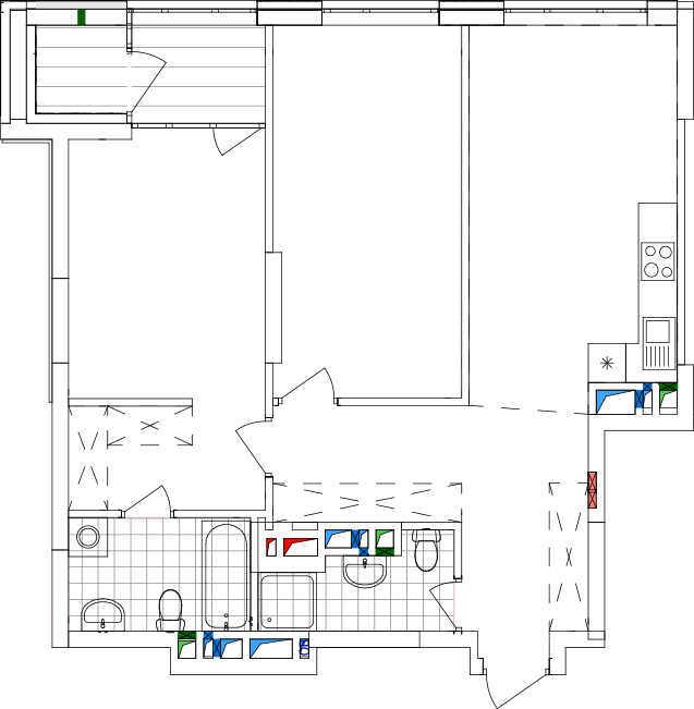 -кімнатна у ЖК Варшавський 2