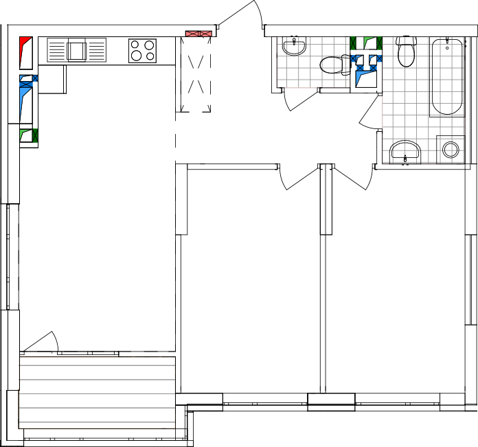 -кімнатна у ЖК Варшавський 2