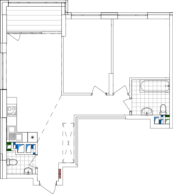 -кімнатна у ЖК Варшавський 2