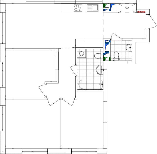 -кімнатна у ЖК Варшавський 2