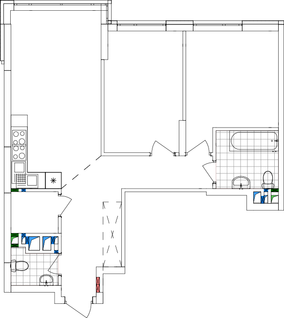 -кімнатна у ЖК Варшавський 2