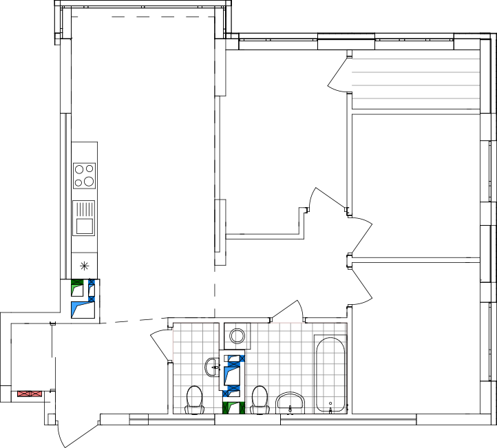 -кімнатна у ЖК Варшавський 2