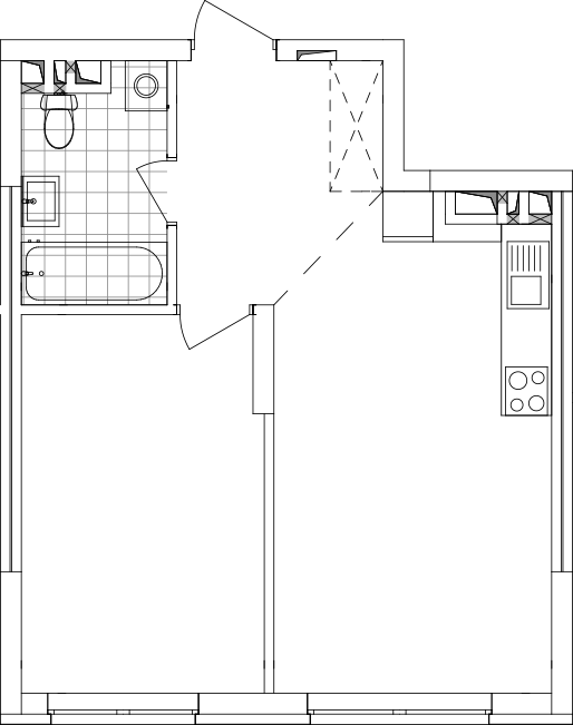 -кімнатна у ЖК Варшавський 2