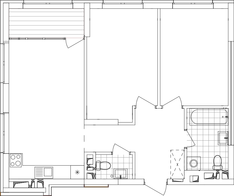 -кімнатна у ЖК Варшавський 2