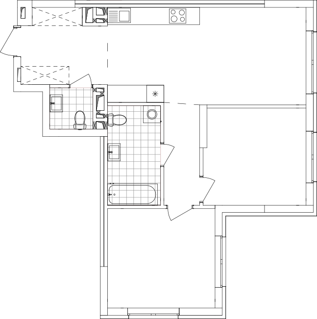 -кімнатна у ЖК Варшавський 2