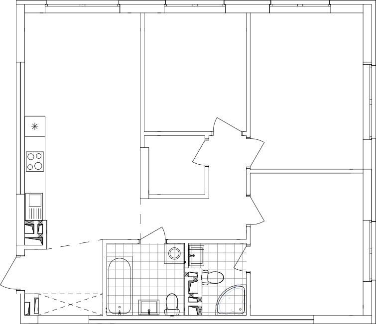 -кімнатна у ЖК Варшавський 2