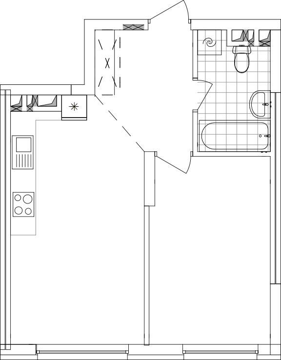 -кімнатна у ЖК Варшавський 2