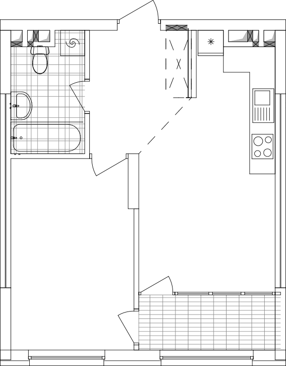 -кімнатна у ЖК Варшавський 2