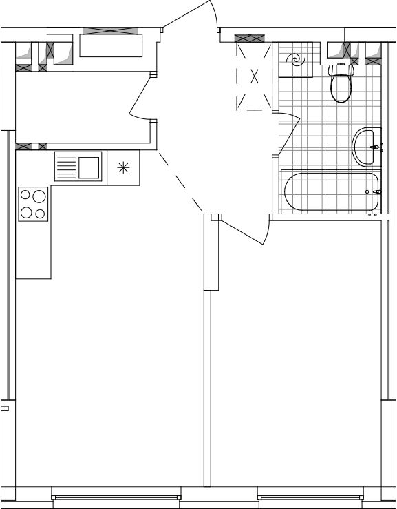 -кімнатна у ЖК Варшавський 2