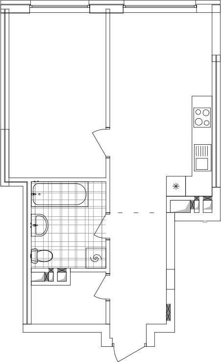 -кімнатна у ЖК Варшавський 2