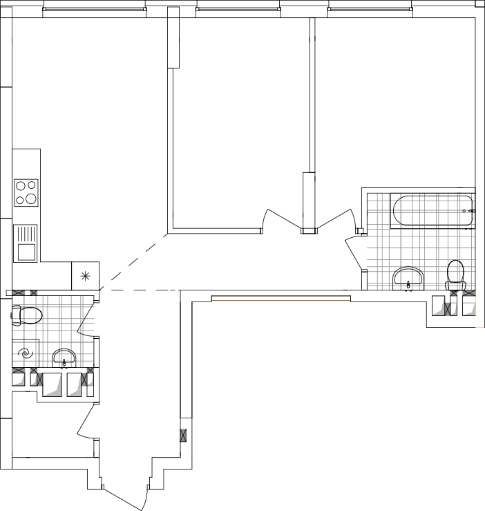 -кімнатна у ЖК Варшавський 2