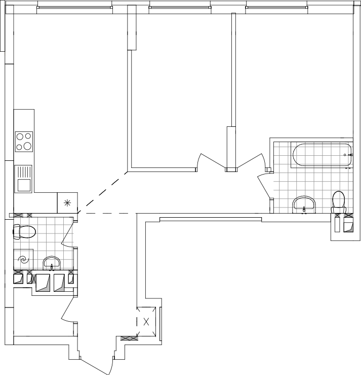 -кімнатна у ЖК Варшавський 2