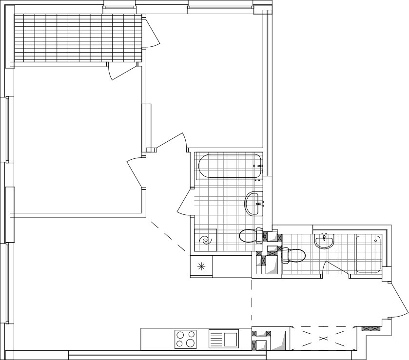 -кімнатна у ЖК Варшавський 2