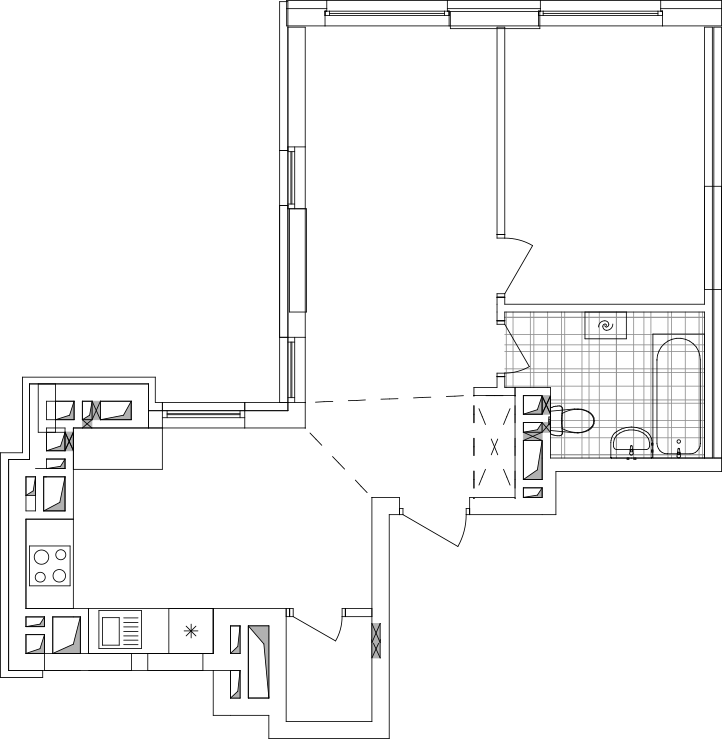 -кімнатна у ЖК Варшавський 2