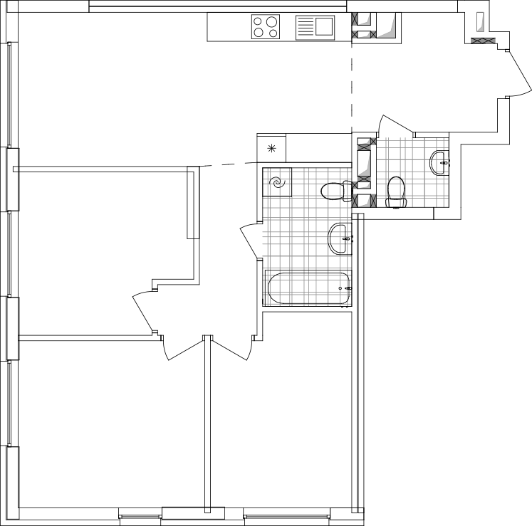 -кімнатна у ЖК Варшавський 2