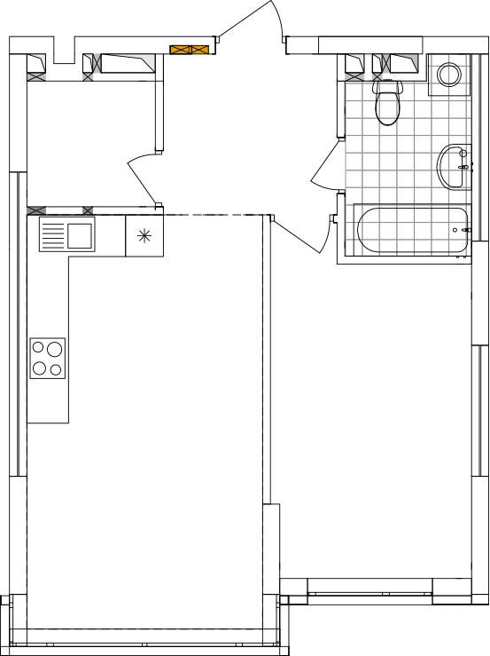 -кімнатна у ЖК Варшавський 2