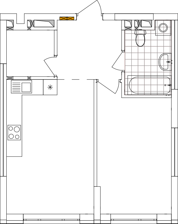 -кімнатна у ЖК Варшавський 2