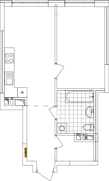 -кімнатна у ЖК Варшавський 2