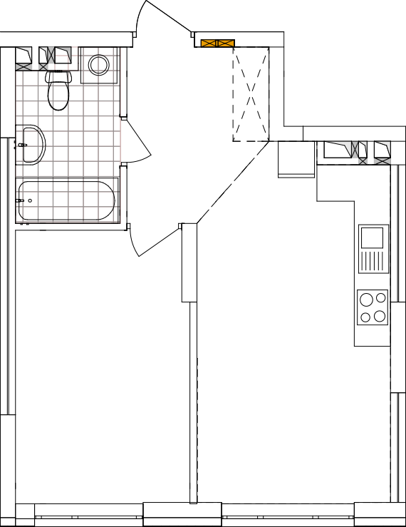 -кімнатна у ЖК Варшавський 2