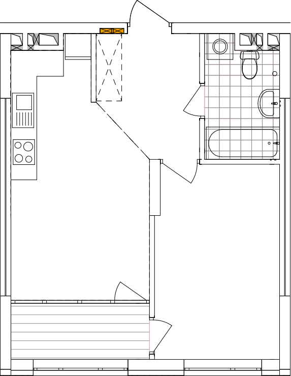 -кімнатна у ЖК Варшавський 2