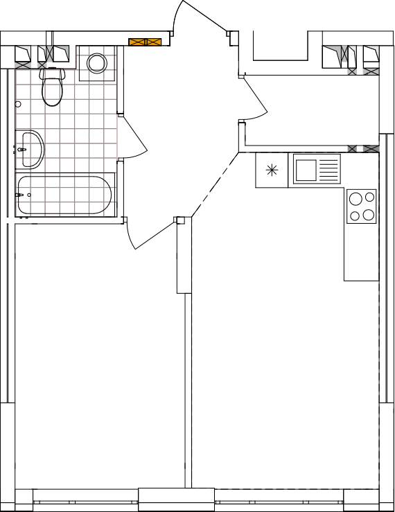 -кімнатна у ЖК Варшавський 2