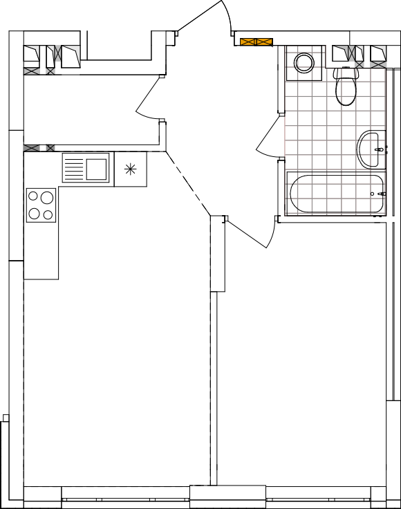 -кімнатна у ЖК Варшавський 2