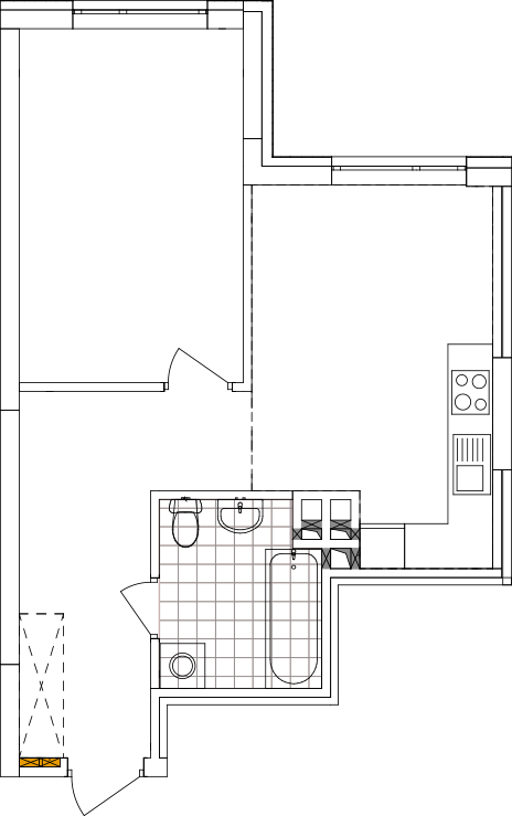 -кімнатна у ЖК Варшавський 2