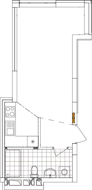 -кімнатна у ЖК Варшавський 2