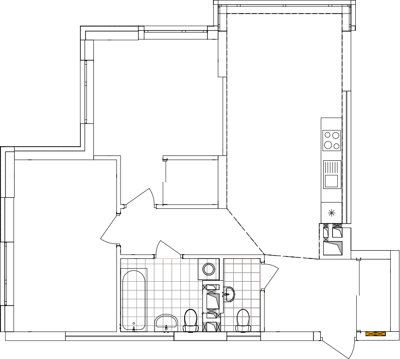 -кімнатна у ЖК Варшавський 2