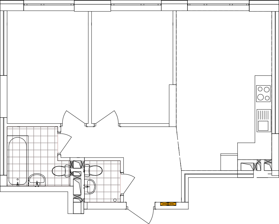 -кімнатна у ЖК Варшавський 2