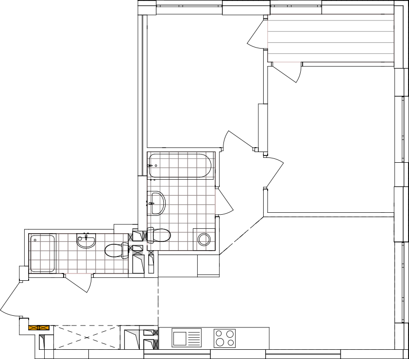 -кімнатна у ЖК Варшавський 2