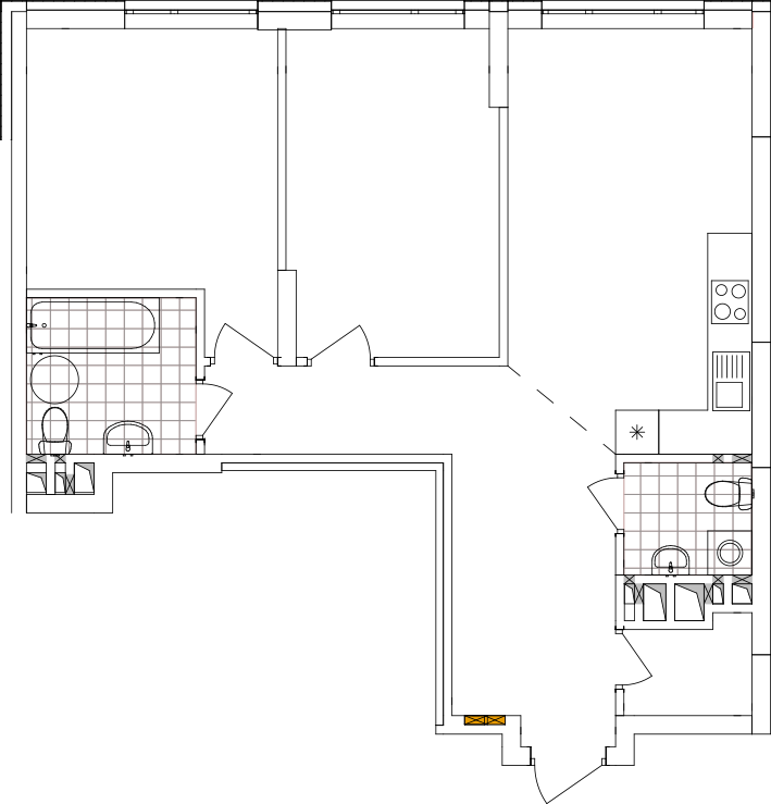 -кімнатна у ЖК Варшавський 2