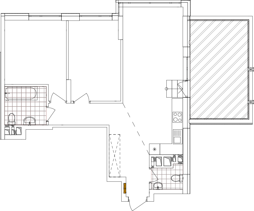 -кімнатна у ЖК Варшавський 2