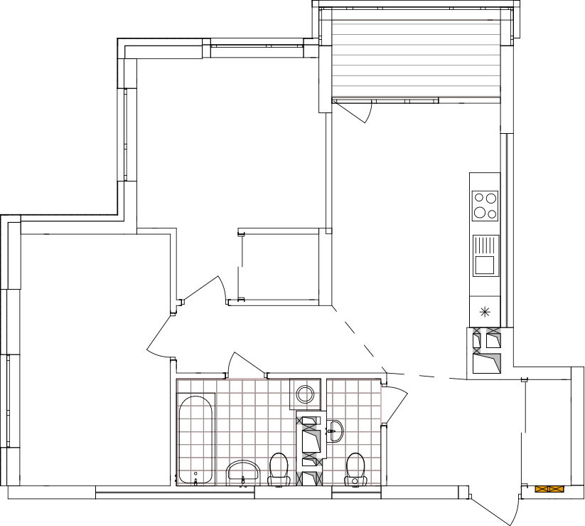 -кімнатна у ЖК Варшавський 2