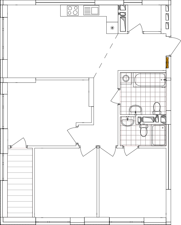 -кімнатна у ЖК Варшавський 2